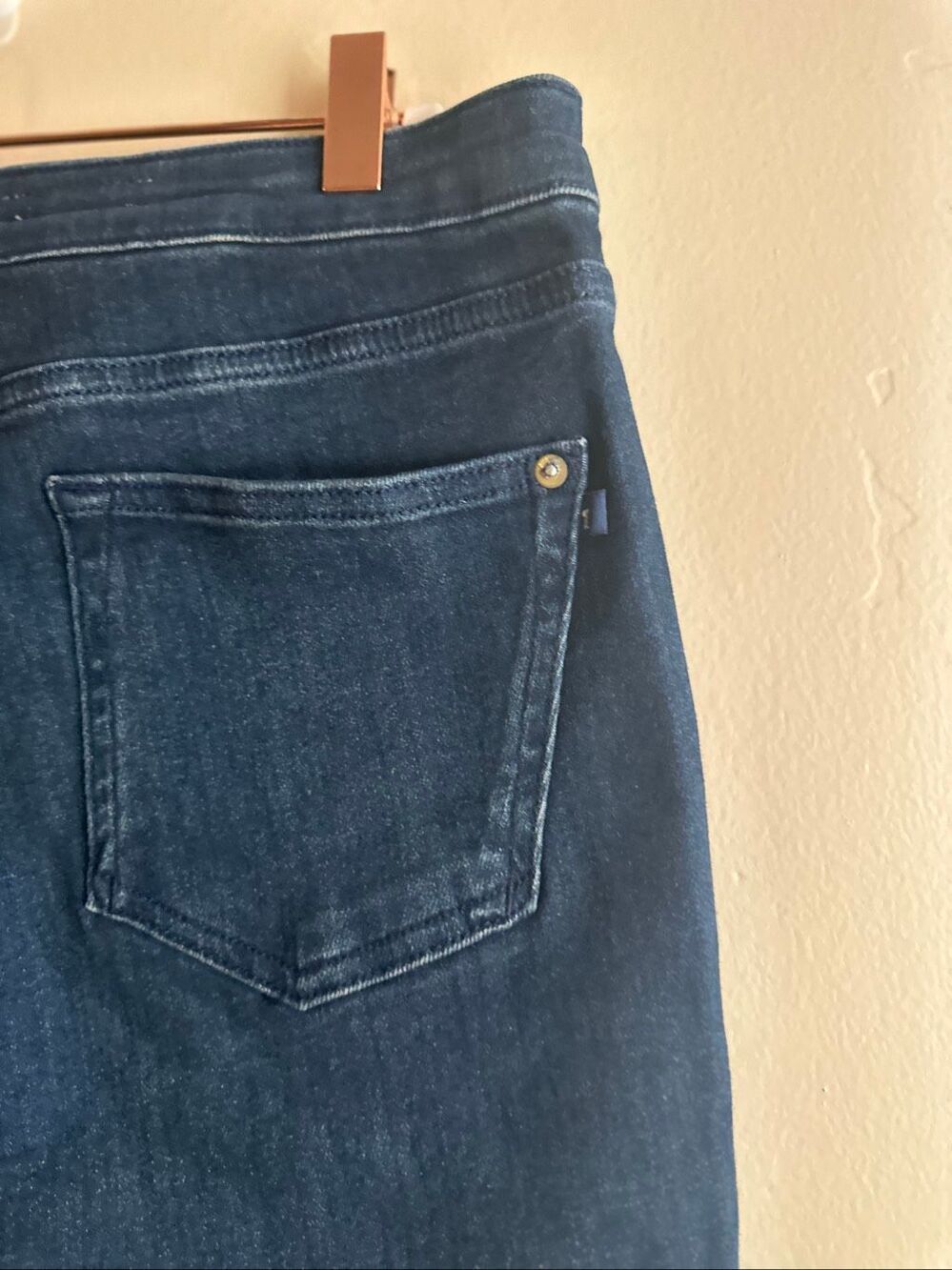 🌸 Anthropologie Pilcro & The Letter Press Dark Wash Icon Flare Stretch Jeans Siz - Picture 9 of 10